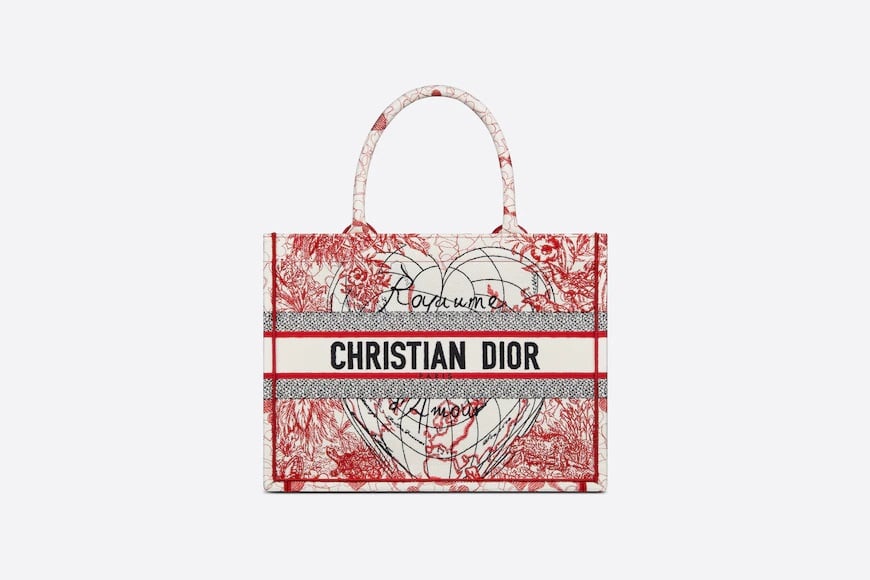 Cloth handbag Christian Dior Burgundy in Cloth - 39574894